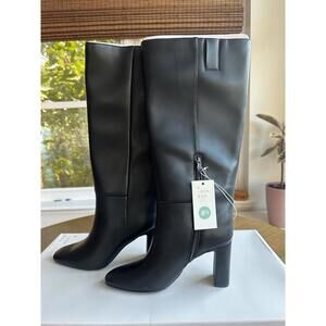 NEW A New Day Women's Black Livia Stovepipe Tall Boots Heels Size 8.5